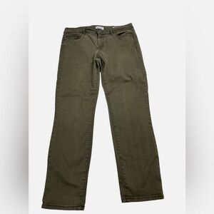 Jessica Simpson Womens Relaxed Crop SKINNY Jeans Evening Olive Size size 10/30